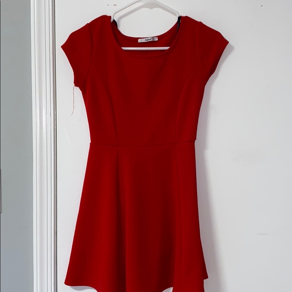 Papaya Red Dress